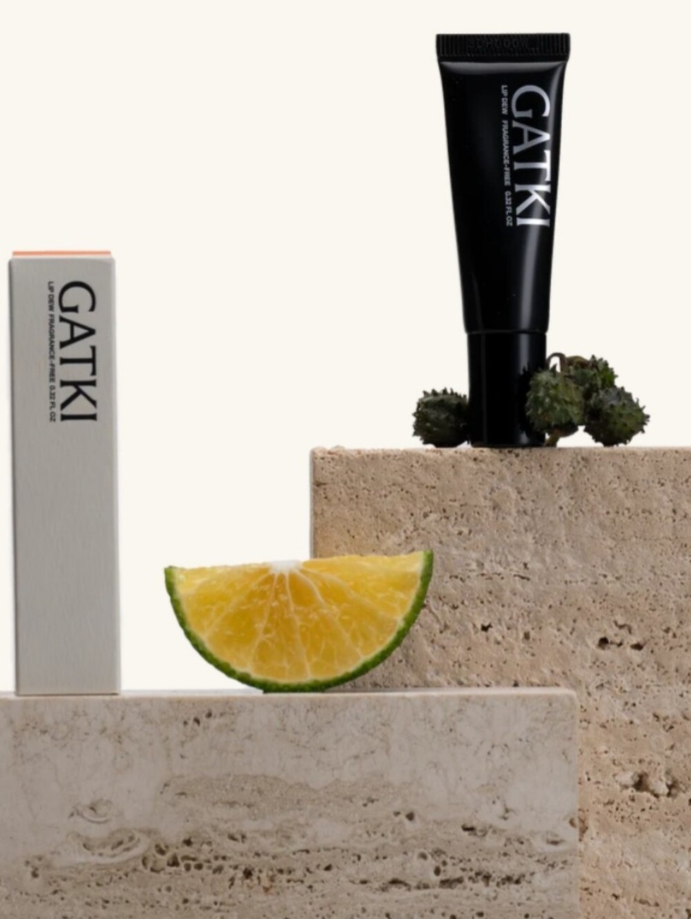 GATKI LIP DEW is an ultra-gentle, fragrance-free lip balm